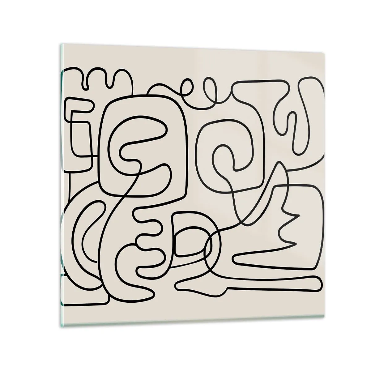 Obraz na szkle - Po śladzie - 30x30 cm