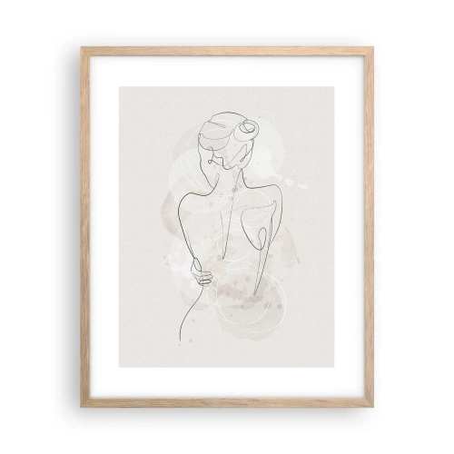 Plakat w ramie jasny dąb - Jak czuły instrument - 40x50 cm