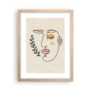 Plakat w ramie jasny dąb - Spokój odnaleziony - 30x40 cm