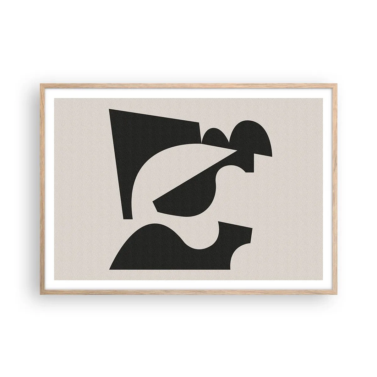 Plakat w ramie jasny dąb - Do samodzielnego składania - 100x70 cm