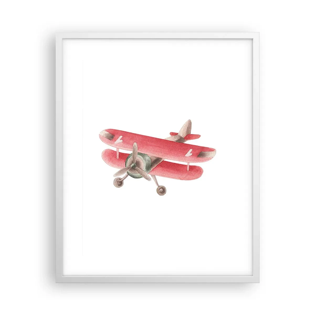 Plakat w białej ramie - Gotowy do wysokich lotów - 40x50 cm