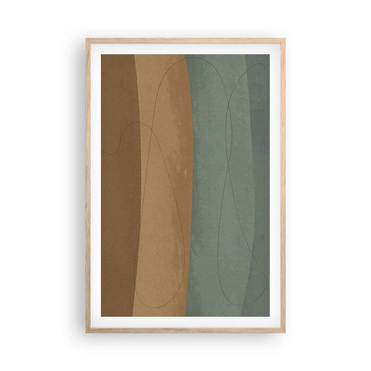 Plakat w ramie jasny dąb - Kompozycja horyzontalna - 61x91 cm