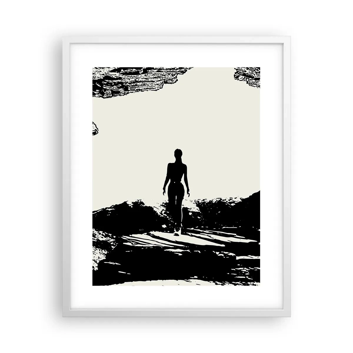 Plakat w białej ramie - Nowe spojrzenie - 40x50 cm