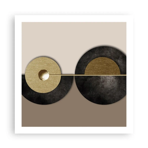 Plakat - Wariacje wokół koła - 60x60 cm