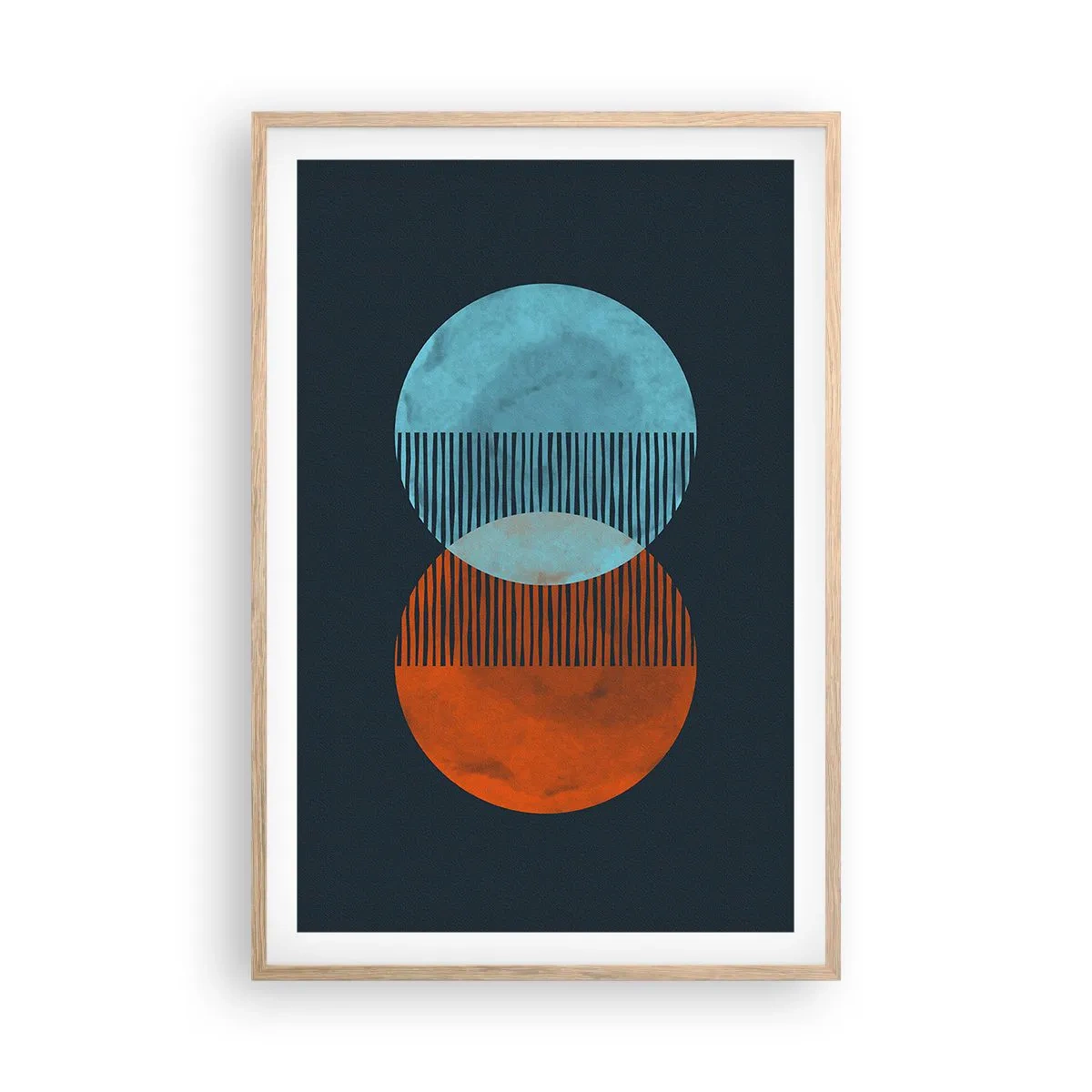 Plakat w ramie jasny dąb - Astronomiczna fantazja - 61x91 cm