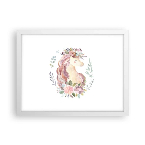 Plakat w białej ramie - Zaproszenie do świata baśni - 40x30 cm