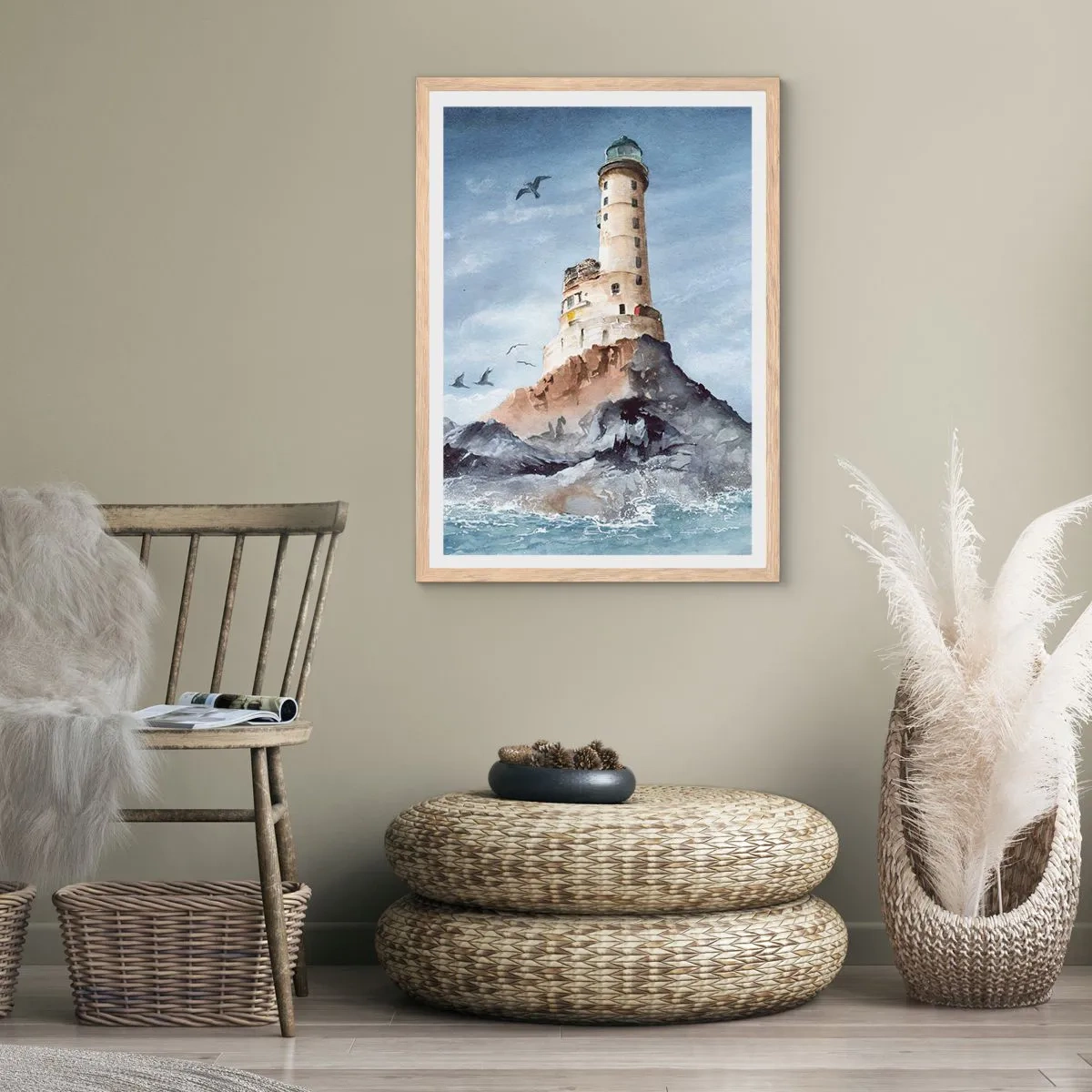 Plakat w ramie jasny dąb - Niezwyciężona - 40x50 cm