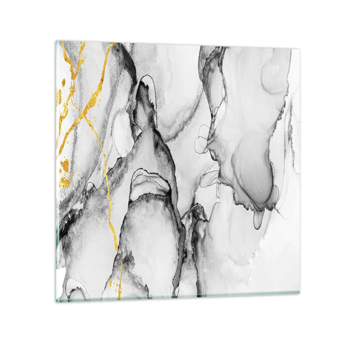 Obraz na szkle - Kompozycja z motywem złota - 70x70 cm