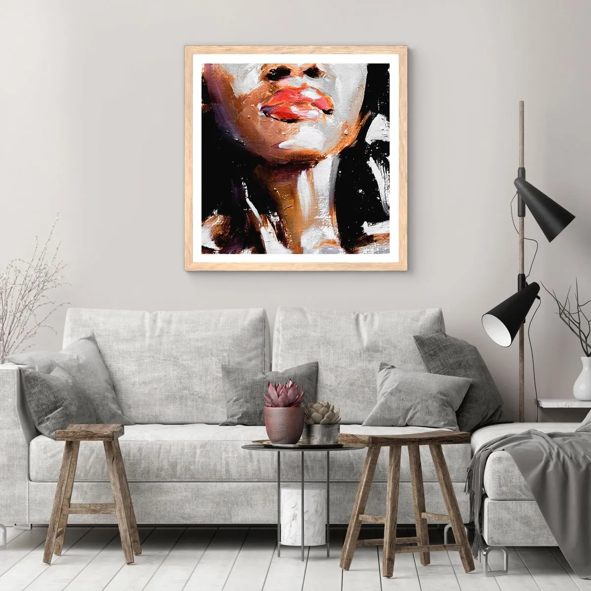 Plakat w ramie jasny dąb - Duma bez uprzedzeń - 30x30 cm