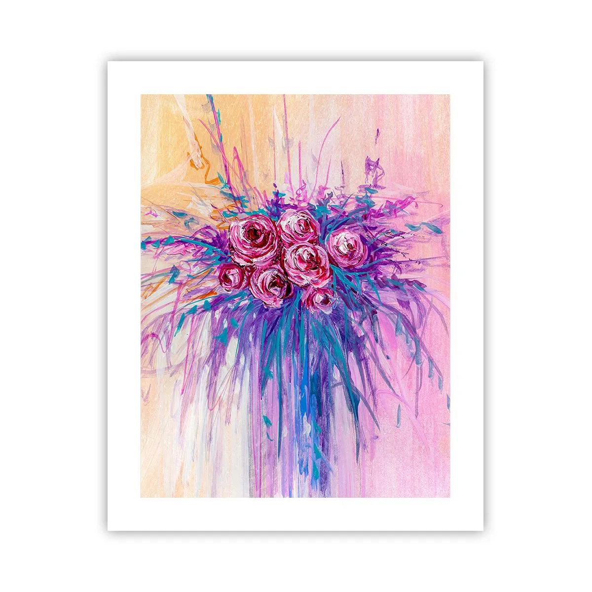 Plakat - Różana fontanna - 40x50 cm