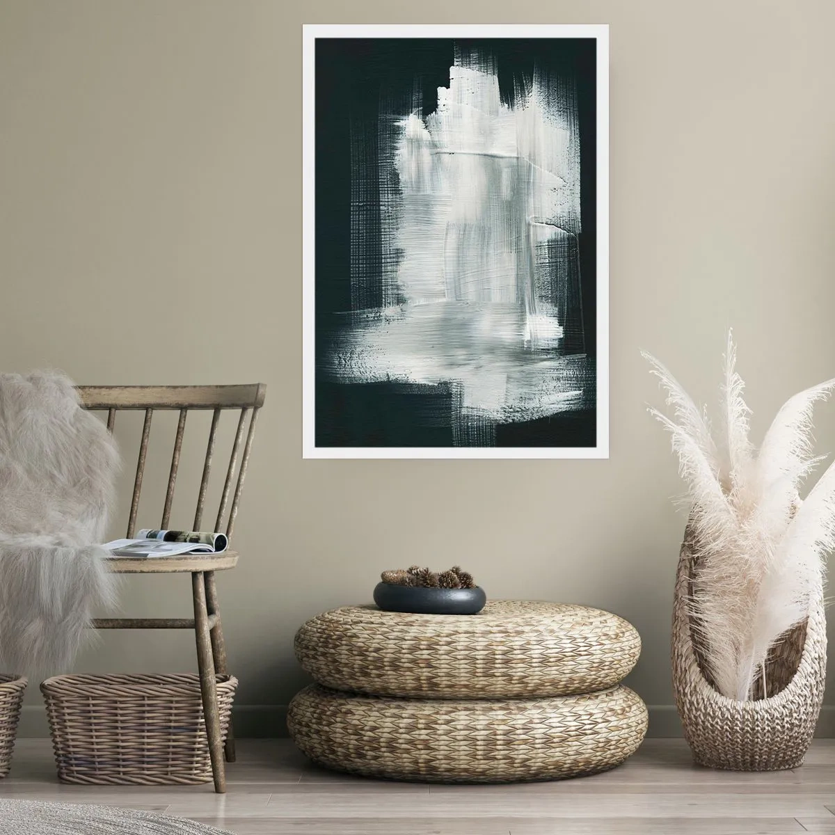 Plakat - Utkane z pionu i poziomu - 40x50 cm