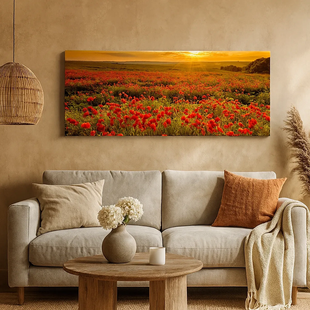 Obraz na płótnie - Wśród fali łąk szumiących, wśród kwiatów powodzi - 30x30 cm