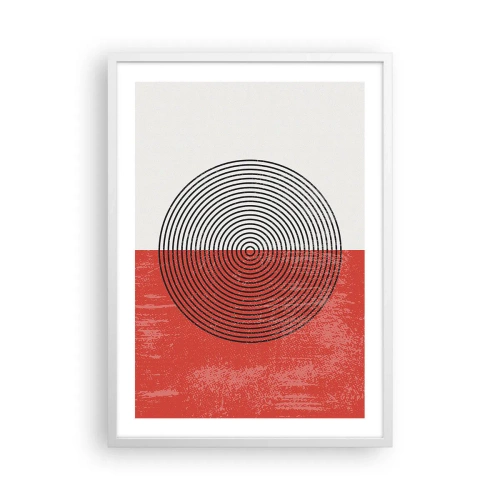 Plakat w białej ramie - W samo sedno - 50x70 cm