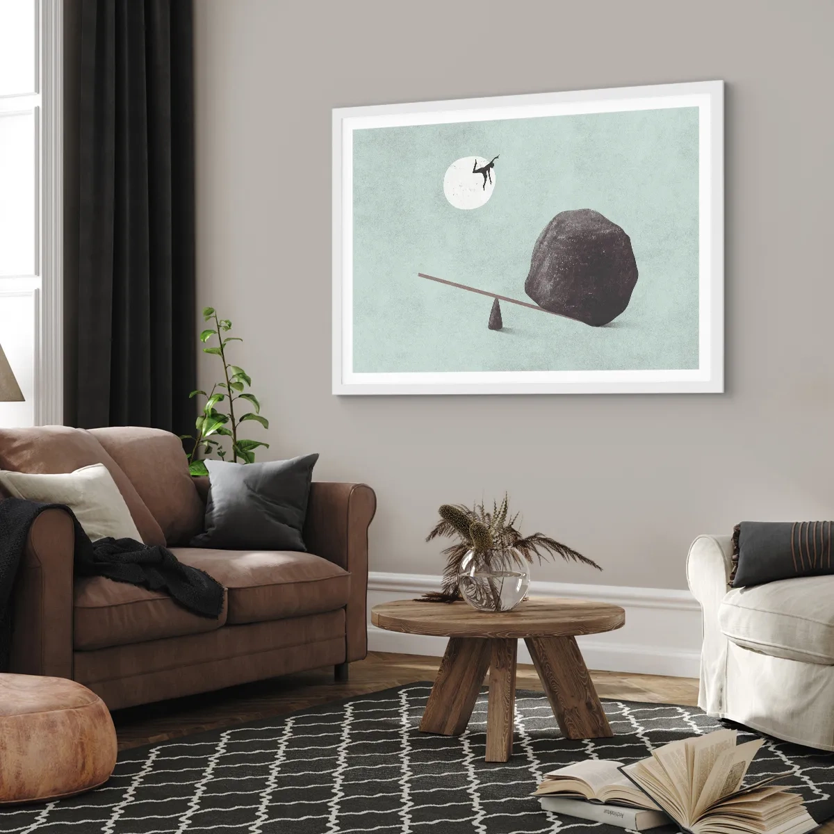 Plakat w białej ramie - Spełnione marzenie - 91x61 cm