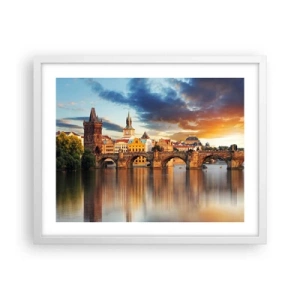 Plakat w białej ramie - Piękna od wieków - 50x40 cm