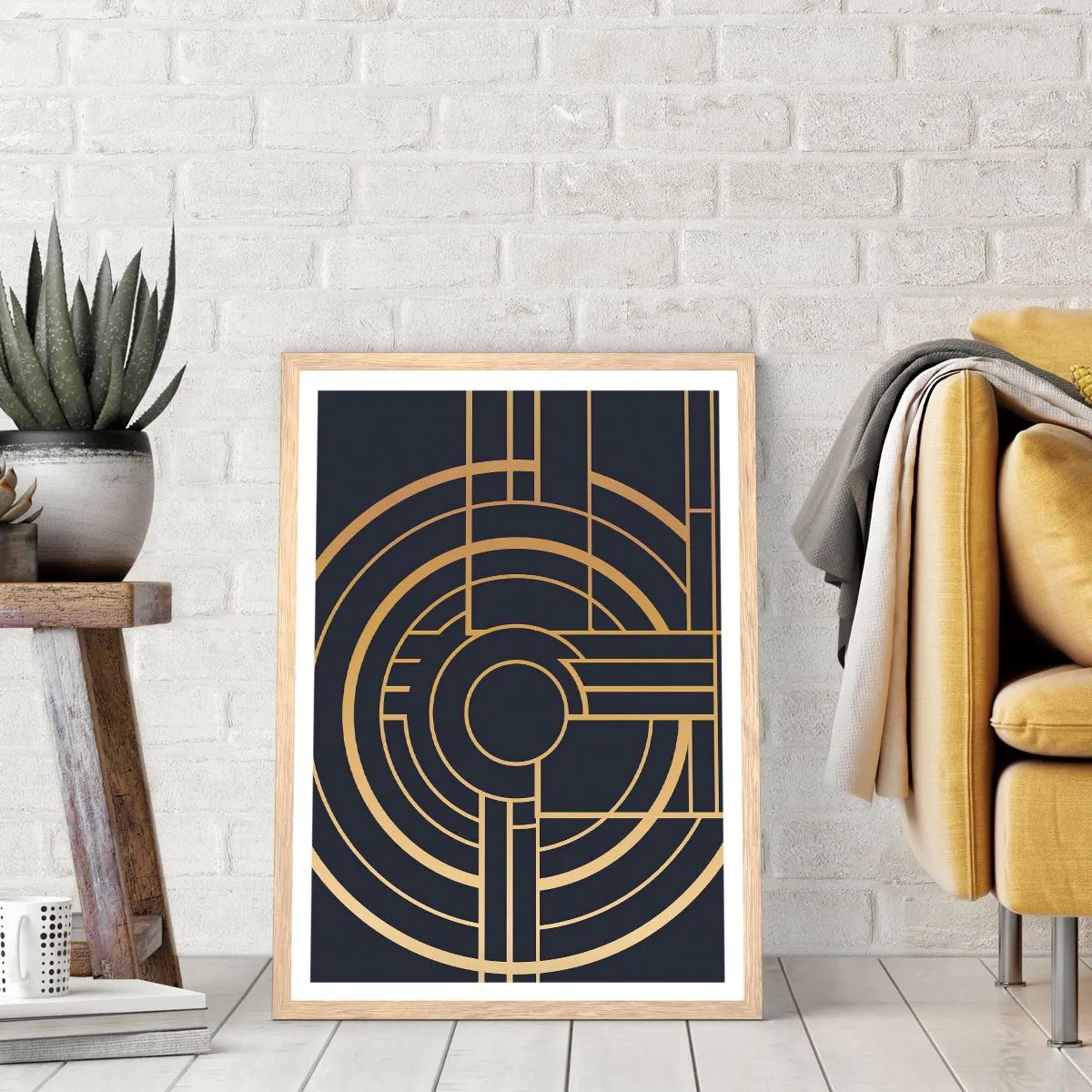 Plakat w ramie jasny dąb - Obroty rzeczy - 30x40 cm