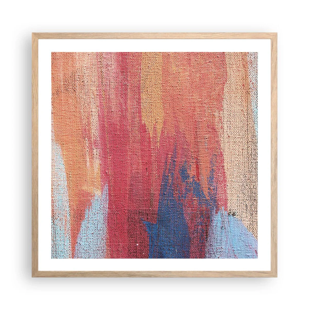 Plakat w ramie jasny dąb - Spłynąć tęczą - 60x60 cm