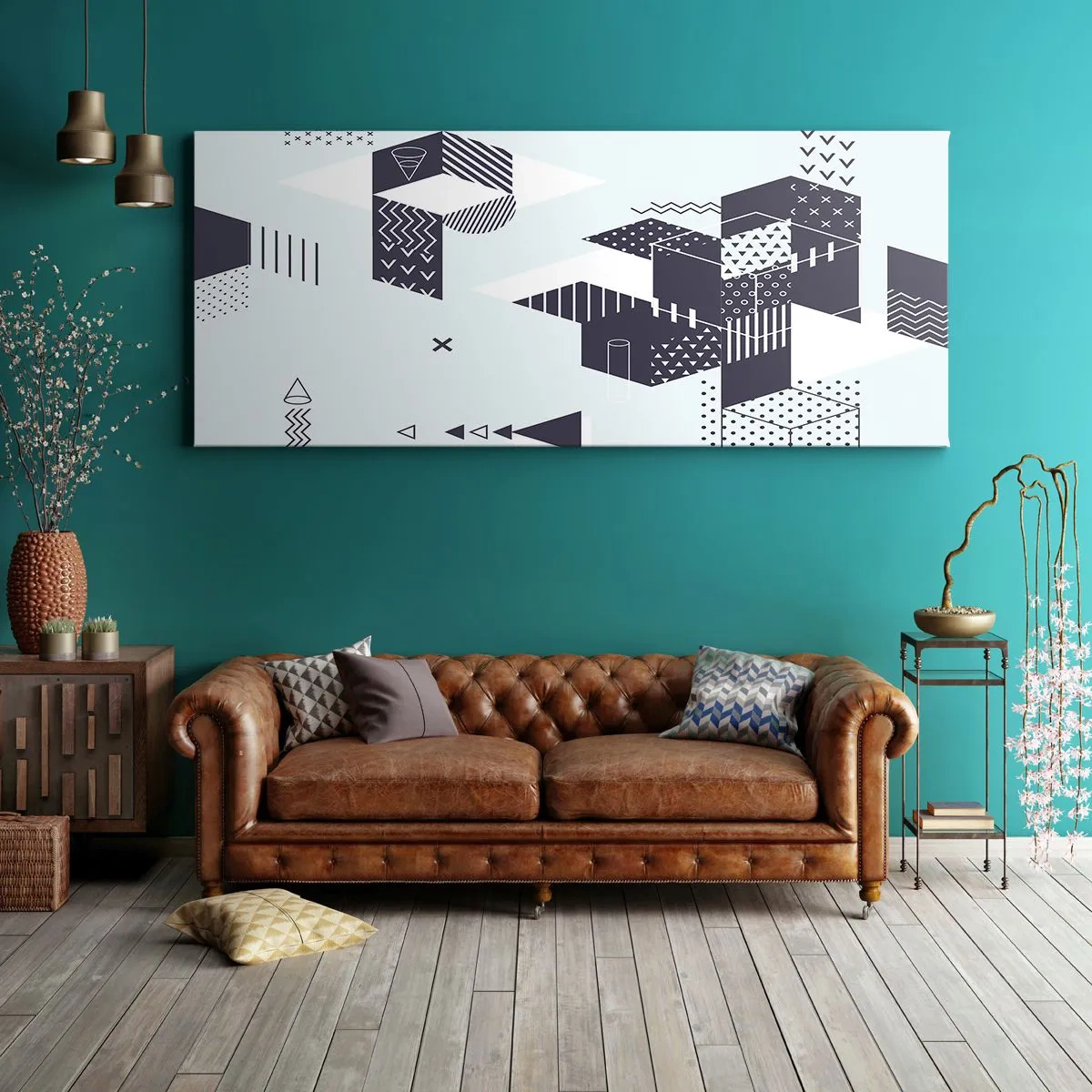 Obraz na płótnie - W duszy matematyka - 90x30 cm