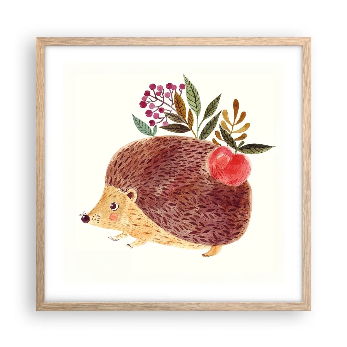 Plakat w ramie jasny dąb - I już mnie lubisz - 50x50 cm