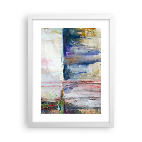 Plakat w białej ramie - Barwne wrażenia i skojarzenia - 30x40 cm