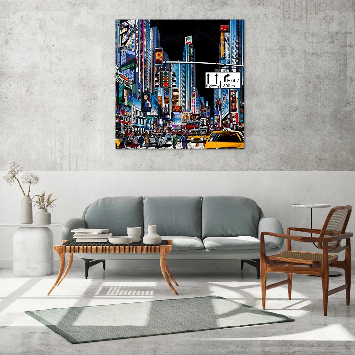 Obraz na szkle - Komiksowa wielka noc - 70x70 cm