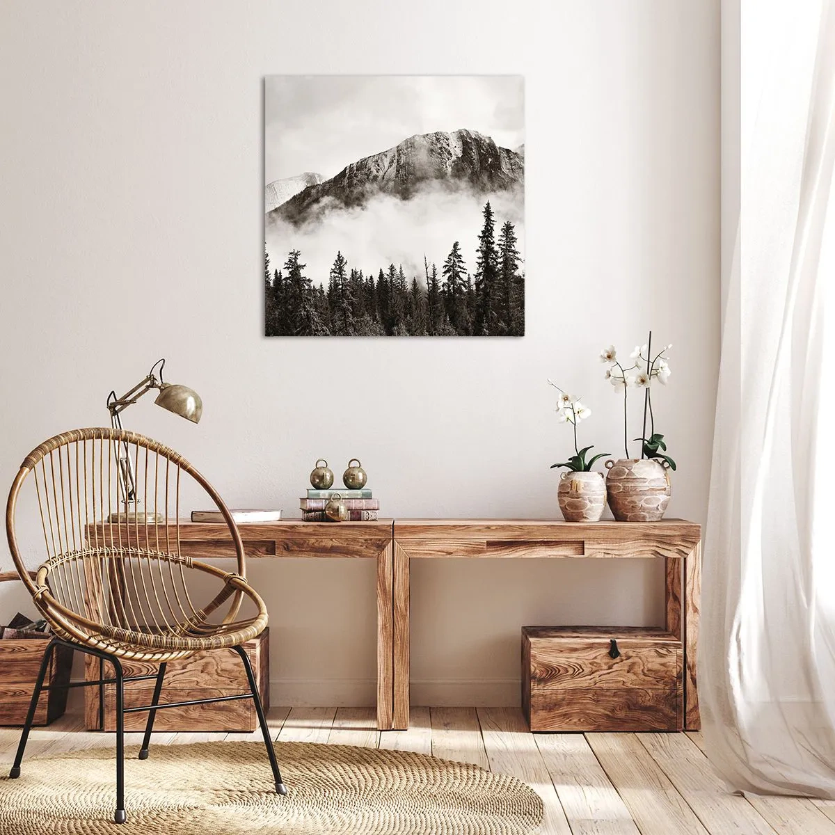 Obraz na płótnie - Granitowy władca - 70x70 cm