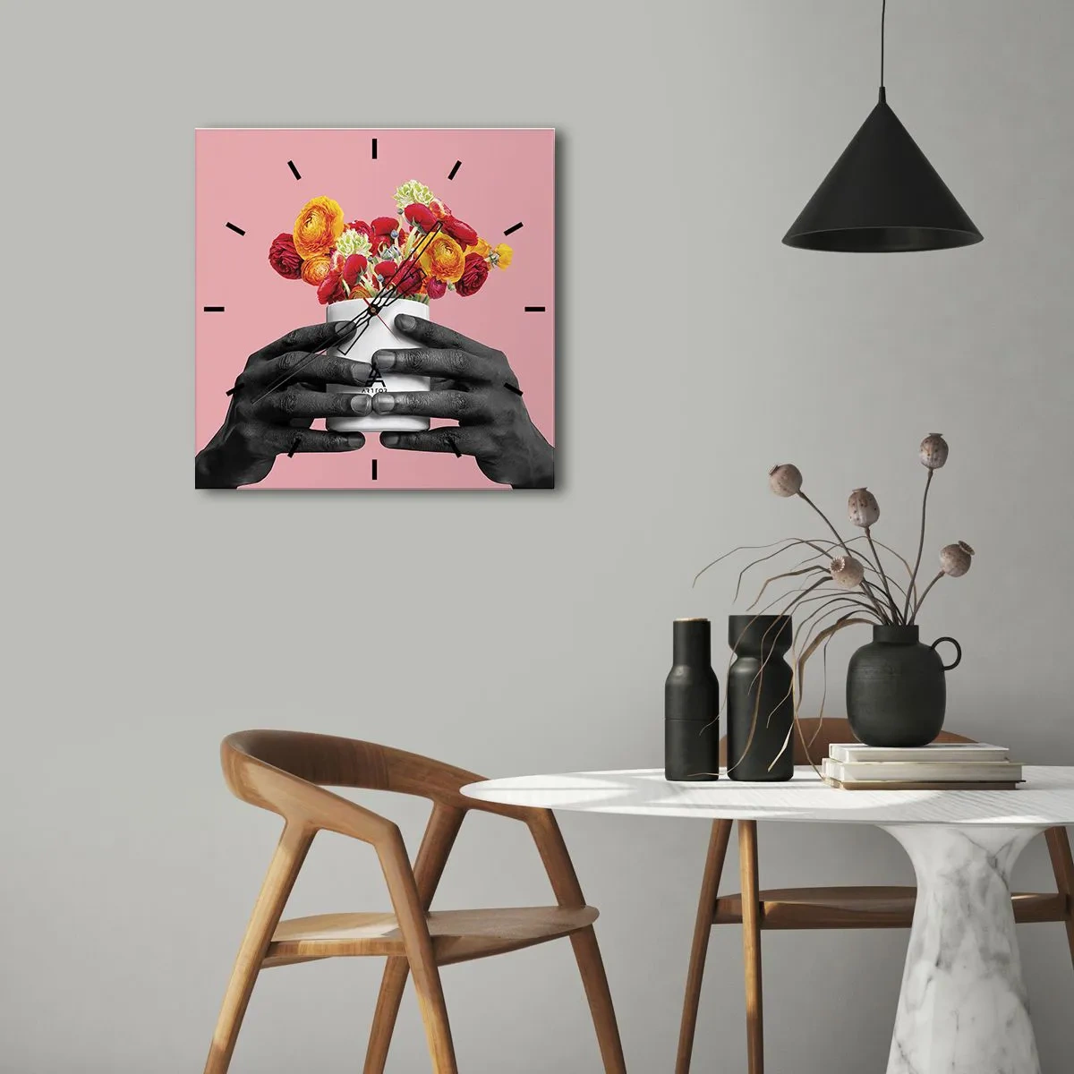 Zegar ścienny - Apoteoza życia - 40x40 cm