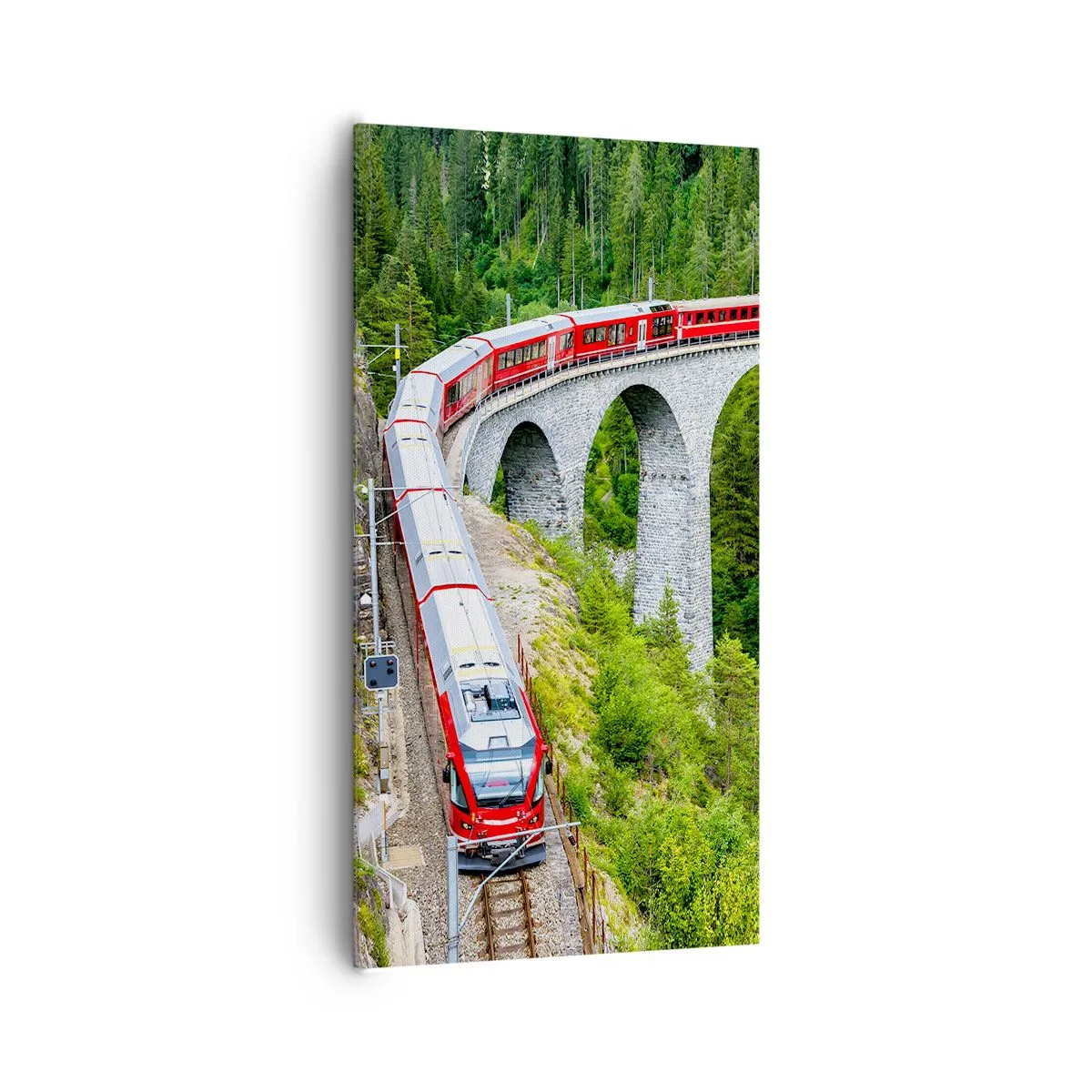 Obraz na płótnie - Kolej na górskie widoki - 65x120 cm