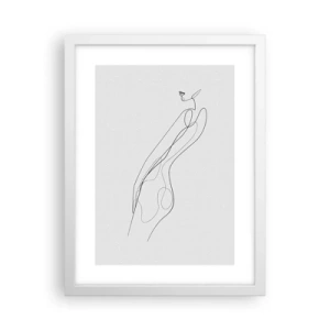 Plakat w białej ramie - Zaledwie obietnica - 30x40 cm