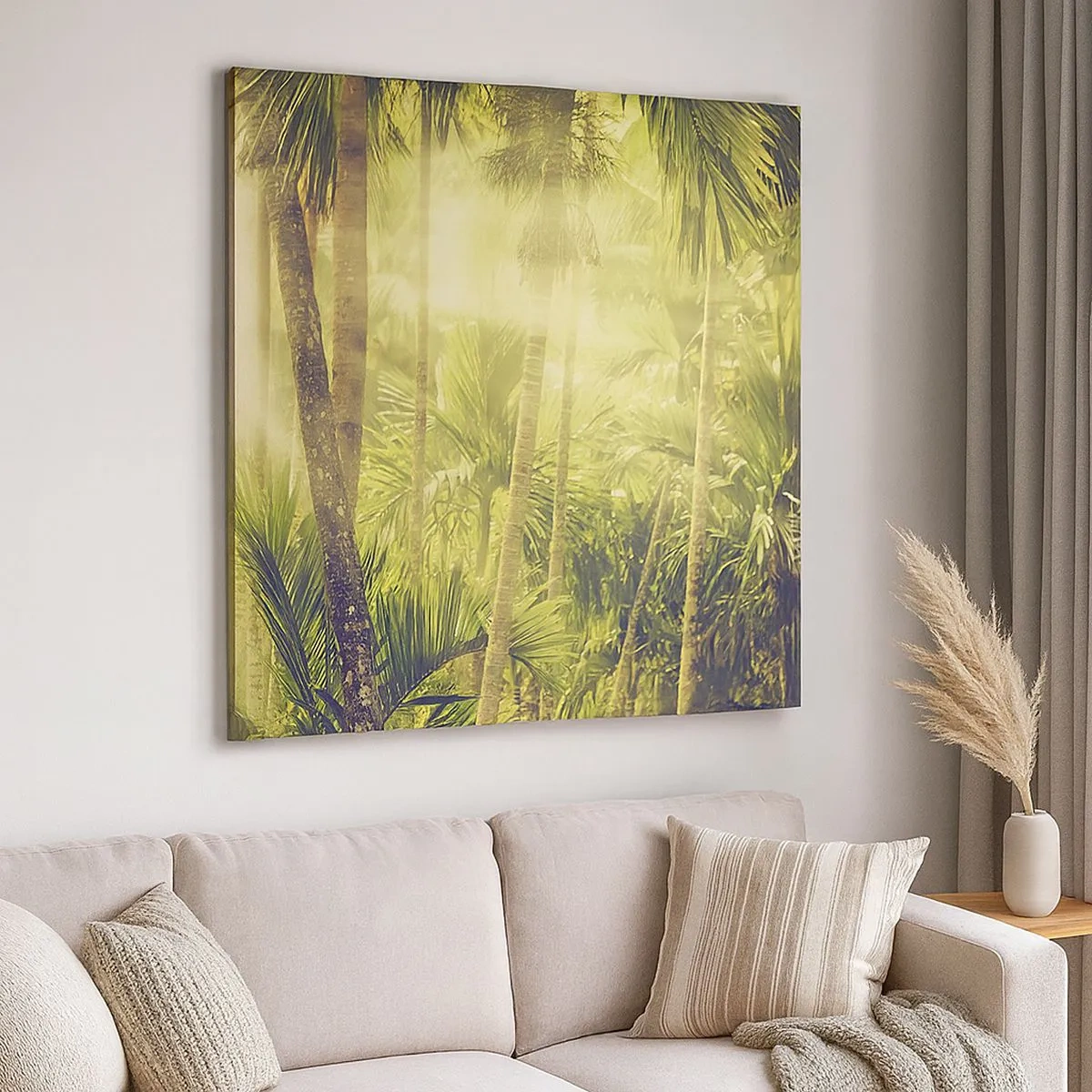 Obraz na płótnie - W zielonym żarze - 30x30 cm