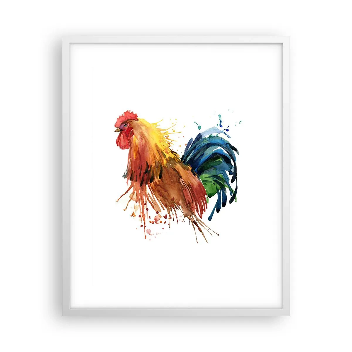 Plakat w białej ramie - Królewska szata, królewska duma - 40x50 cm