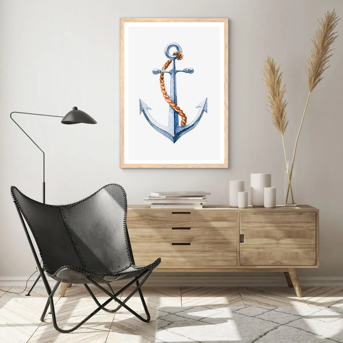 Plakat w ramie jasny dąb - Ahoj przygodo! - 70x100 cm