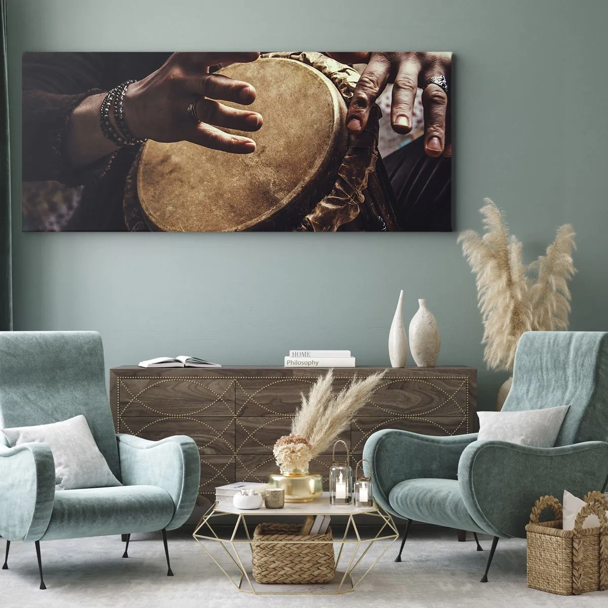 Obraz na płótnie - W rytmie serca - 100x40 cm