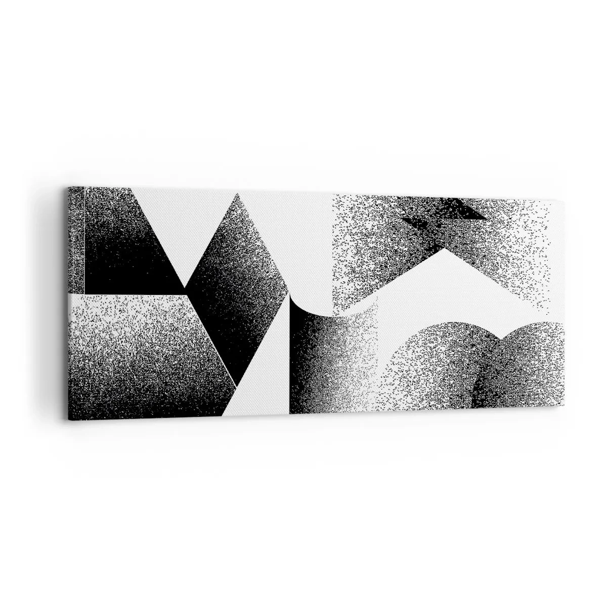 Obraz na płótnie - Geometria złożona z kątów i owalnych kształtów - 120x50cm - Kąty i owale - Nowoczesna dekoracja ścienna do salonu i sypialni ARTTOR