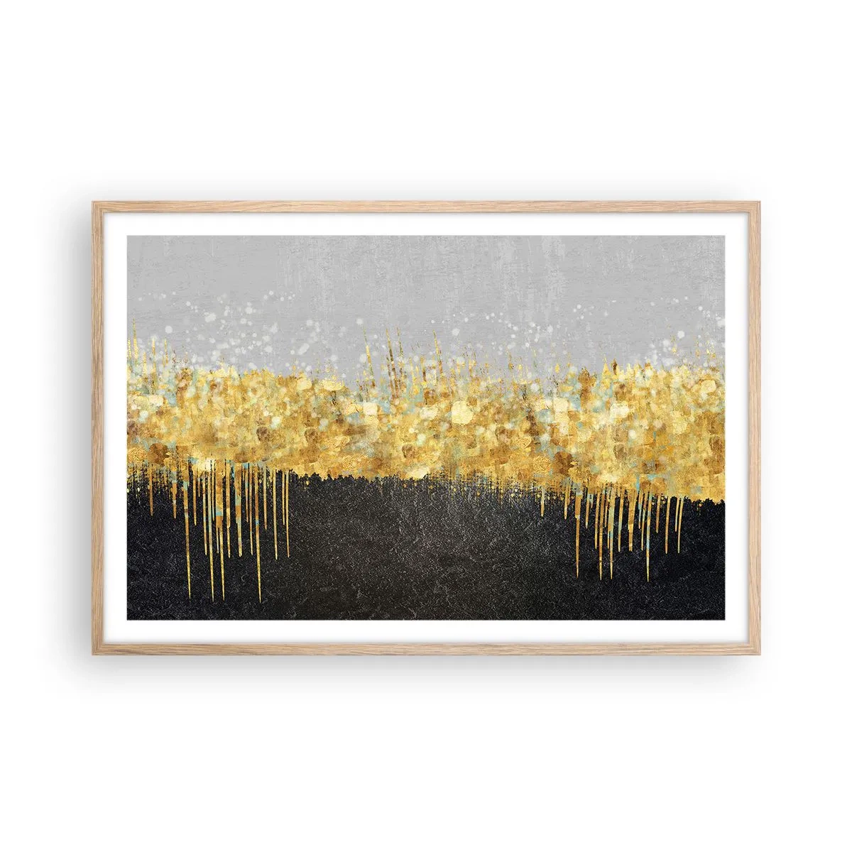 Plakat w ramie jasny dąb - W głąb i ku górze - 91x61 cm