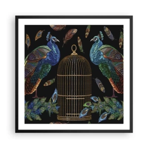 Plakat w czarnej ramie - W królewskich szatach - 60x60 cm