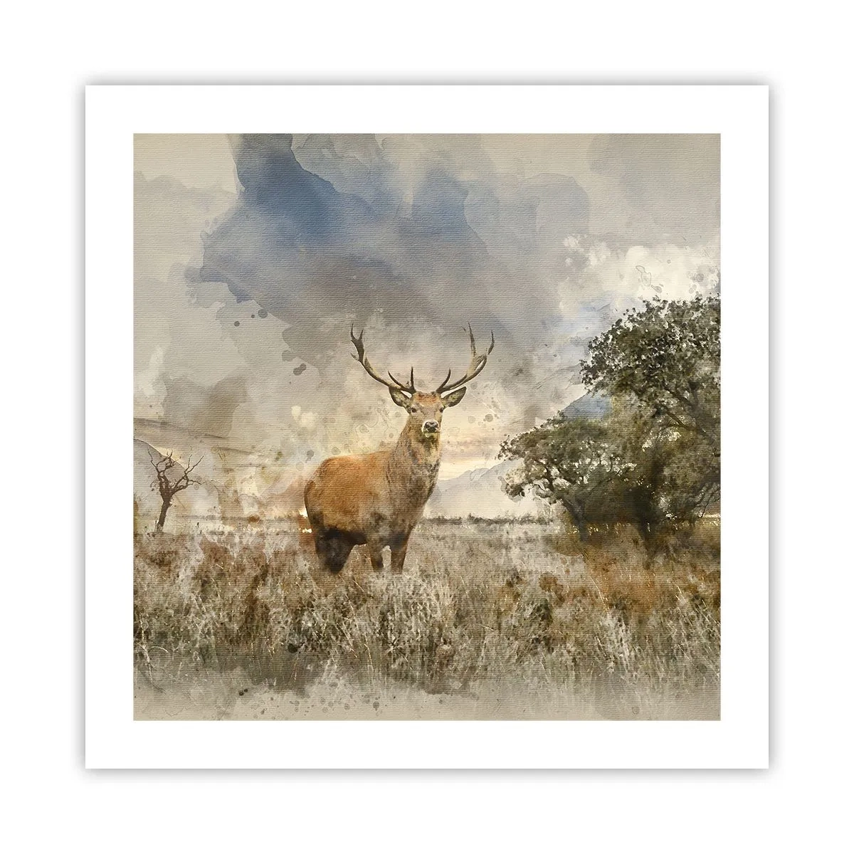 Plakat - Godność - siła - dostojeństwo - 50x50 cm