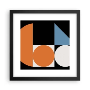 Plakat w czarnej ramie - Układ figurowy - 30x30 cm