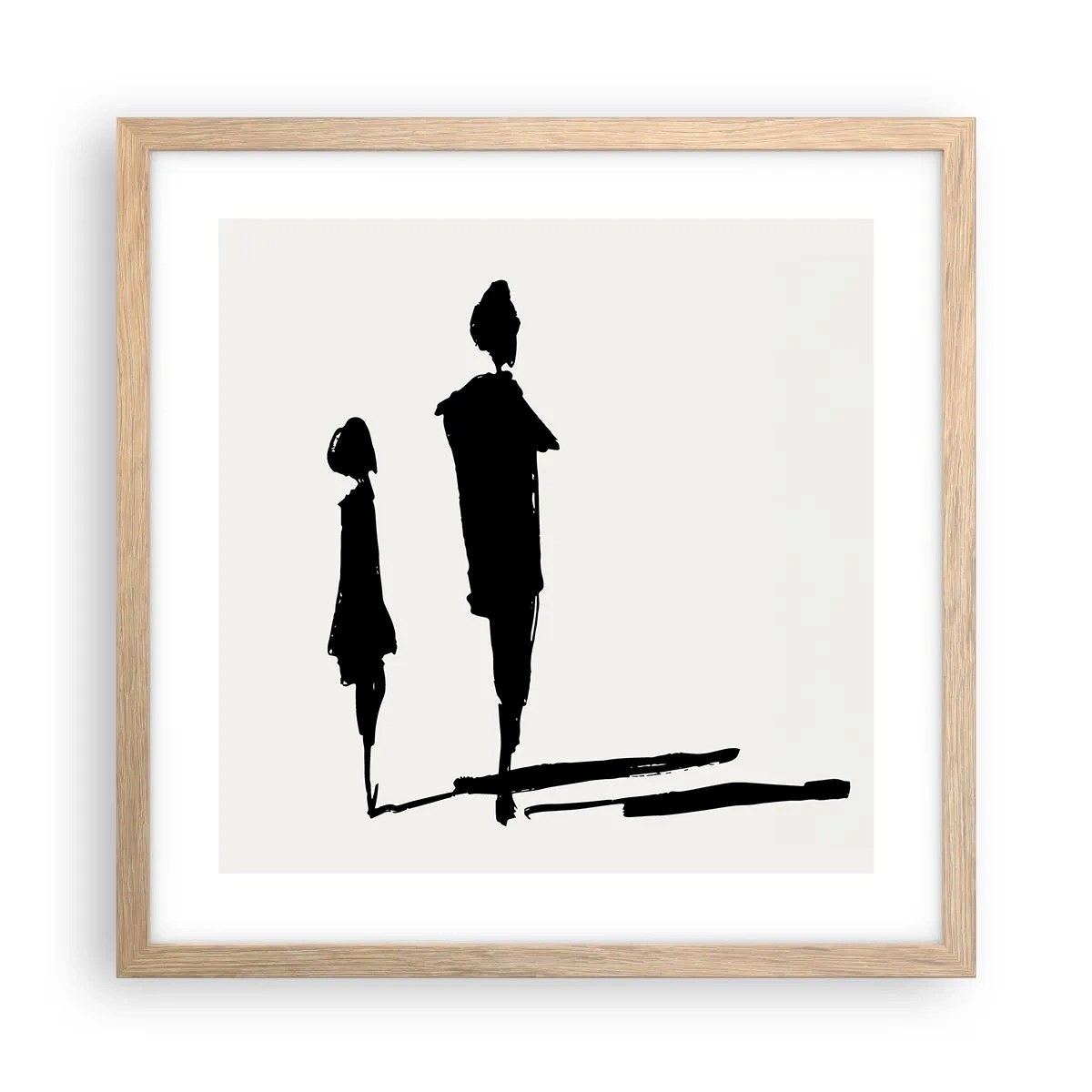 Plakat w ramie jasny dąb - Na pewno razem? - 40x40 cm