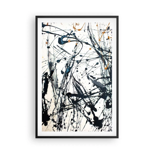 Plakat w czarnej ramie - Abstrakcja ekspresjonistyczna - 61x91 cm