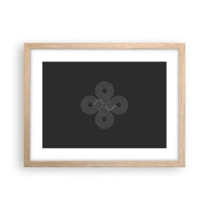 Plakat w ramie jasny dąb - W duchu celtyckim - 40x30 cm