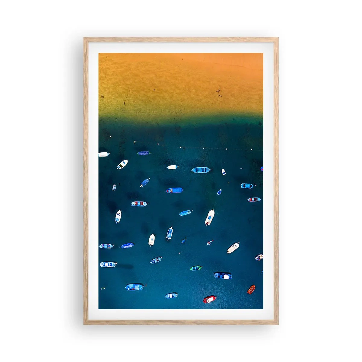 Plakat w ramie jasny dąb - Wakacyjna gra - 61x91 cm