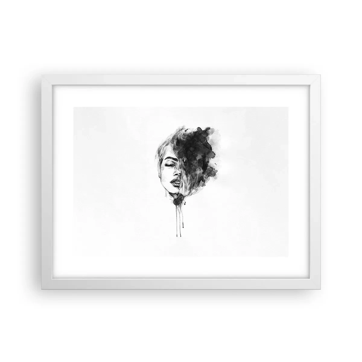 Plakat w białej ramie - O czym marzy dziewczyna - 40x30 cm