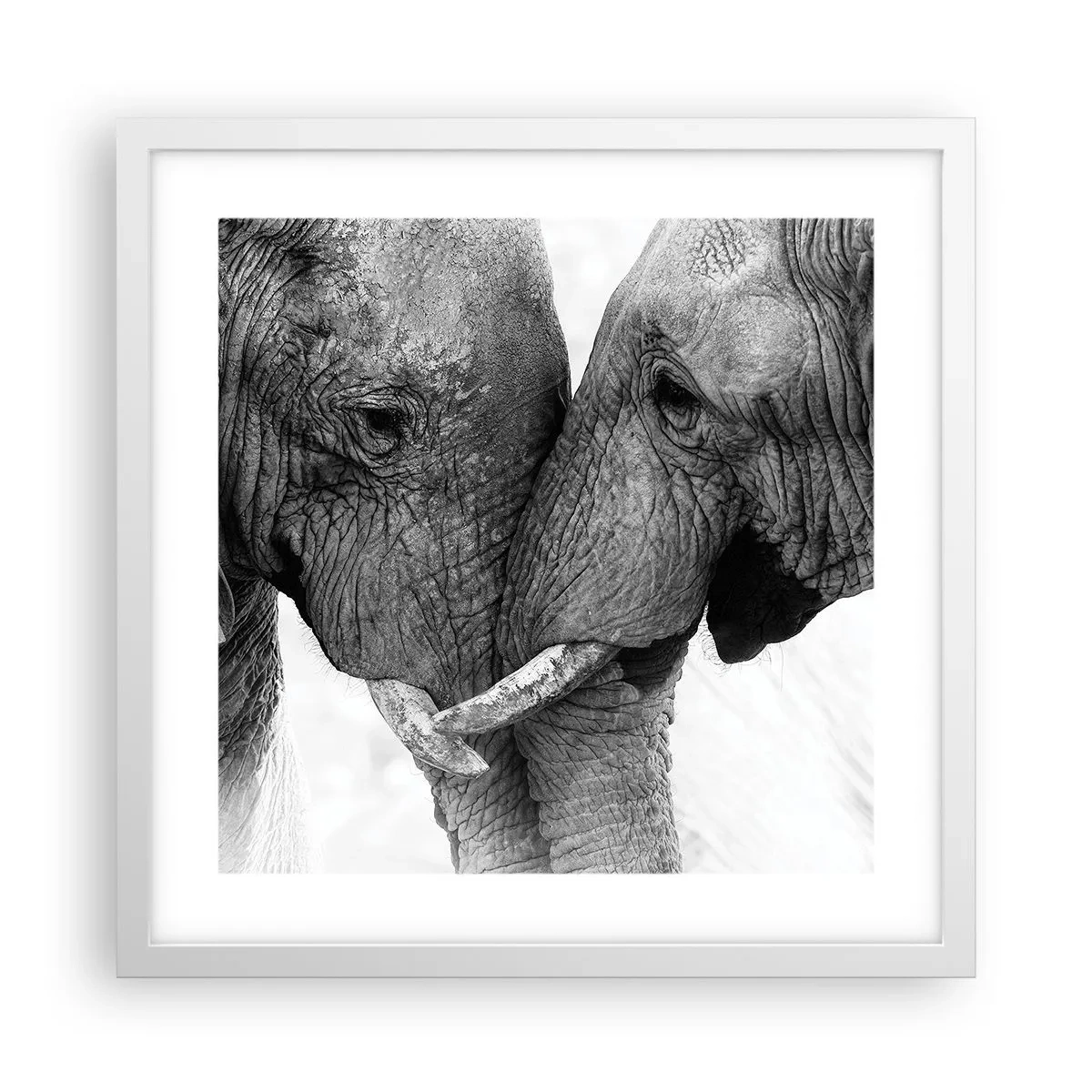 Plakat w białej ramie - Serdeczne wyznanie - 40x40 cm