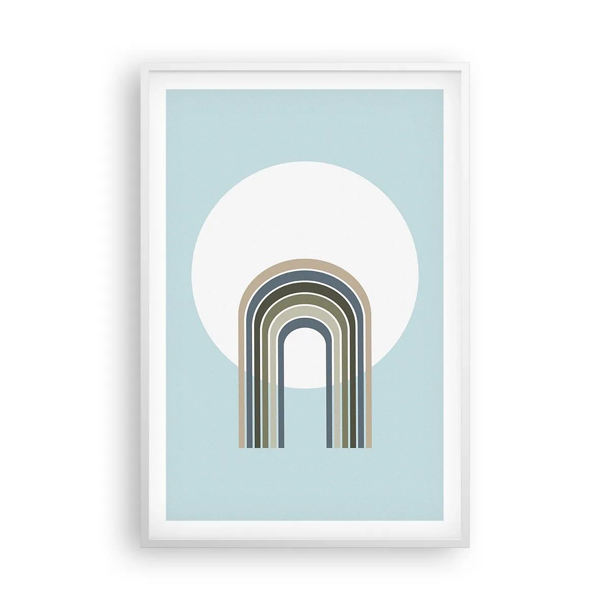 Plakat w białej ramie - Nieodparte przyciąganie - 61x91 cm