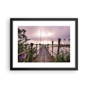 Plakat w czarnej ramie - Spokój i cisza Azji - 40x30 cm