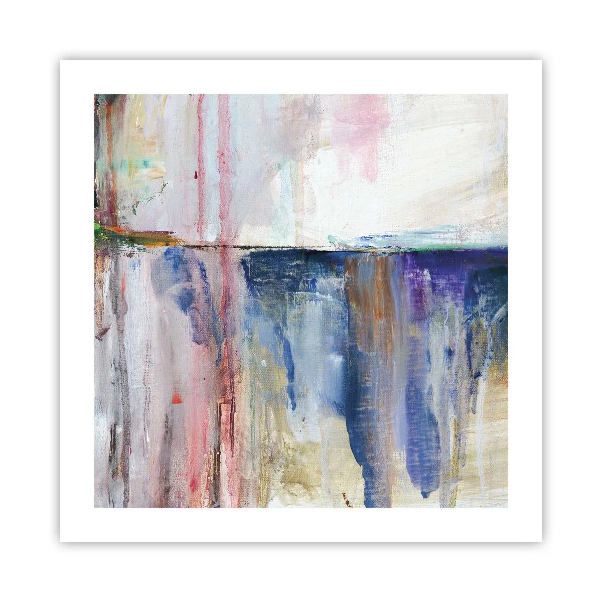 Plakat - Barwne wrażenia i skojarzenia - 50x50 cm