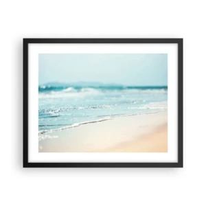 Plakat w czarnej ramie - Ciepło i szum - 50x40 cm