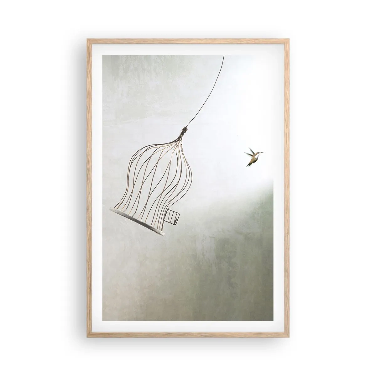 Plakat w ramie jasny dąb - W swoim żywiole - 61x91 cm