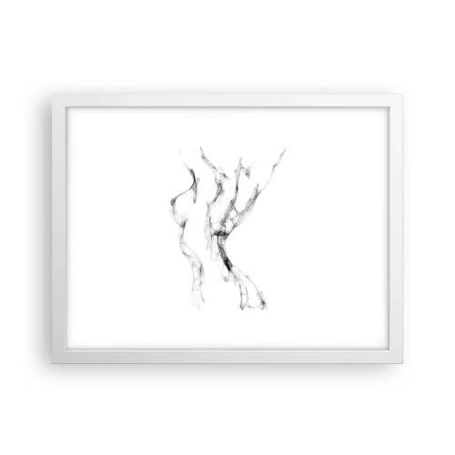 Plakat w białej ramie - Piękna i silna - 40x30 cm